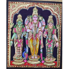 Standing Murugan with Valli and Deivanai 1